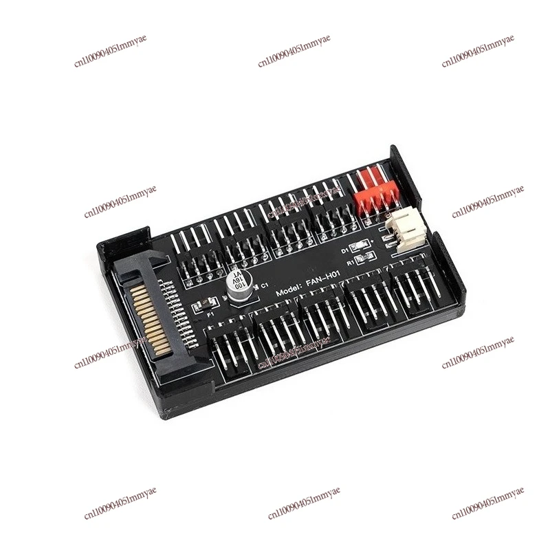 Fan Hub Supports PWM Temperature Control 10-port Controller Chassis Small 4PINSATA Power Supply Multi-port Expansion