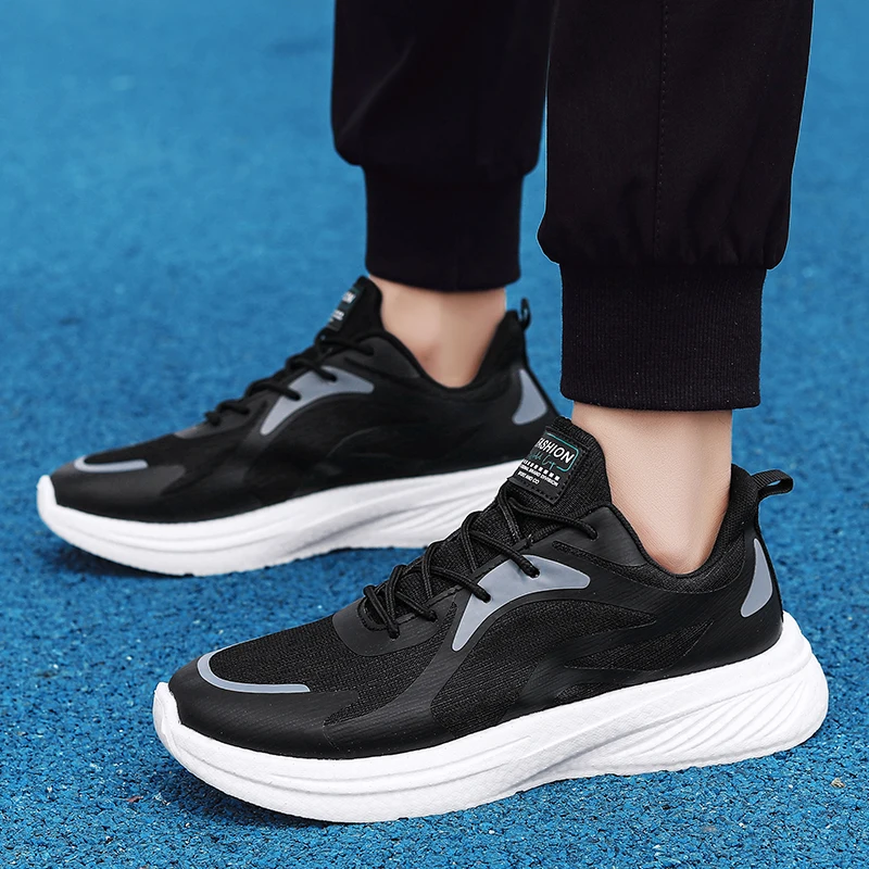 

2025 новые дышащие кроссовки для скоростного бега, мужская спортивная повседневная спортивная обувь для марафона, легкая уличная легкая походная обувь