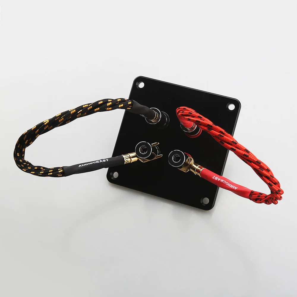 4Pcs HiFi Audio Speaker Bridge Jumper Cable Bi-Wire OFC Gold Plated Banana Plug Speaker Jumper Wire for Audio Enthusiasts