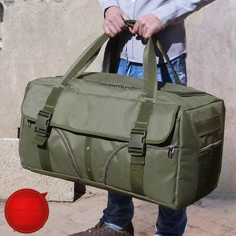 Borsa da viaggio oversize grande capacità per uomo, borsa da viaggio portatile, trapunta impermeabile in movimento, molto di stoccaggio