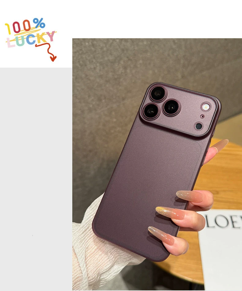 Luxury Ultra Thin 0.3MM PP Case for iPhone 18 17 Air 16 15 14 Plus 13 12 11 Pro Max Hard Clear Translucent Lens Protection Cover