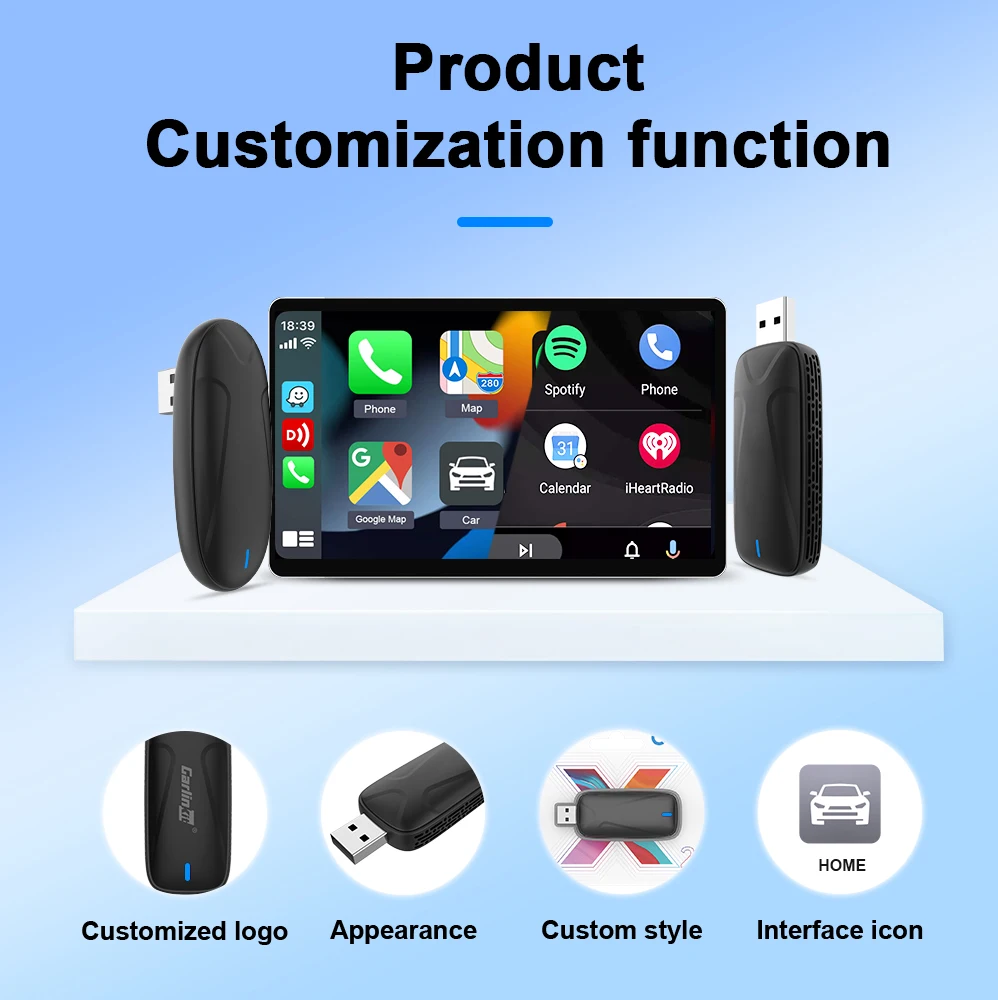 Carlink Car Stereo Wired Carlife To Wireless Android Auto And Carplay USB Adapter X1Ca X2Ca Ai Box Car Play Dongle for Baidu