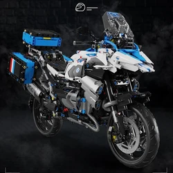 High Tech City Sports Rapid Racing Motorcycle Motorbike Locomotive Moc Modular Brick Model Building Blocks Boys Gifts Toys T4022