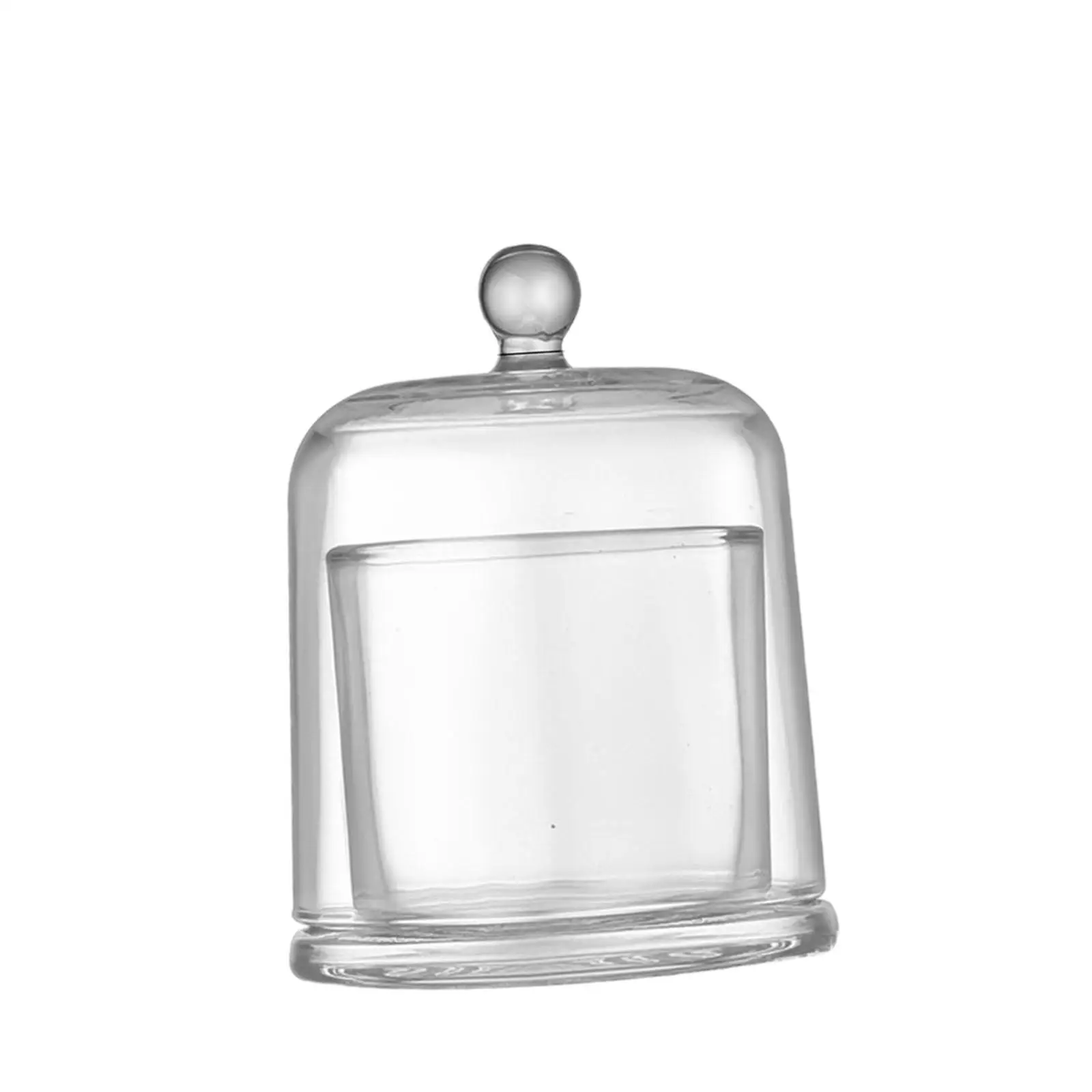 Clear Cloche Glass Dome Candle Holder for Jewelry Collectibles Fairy Lights