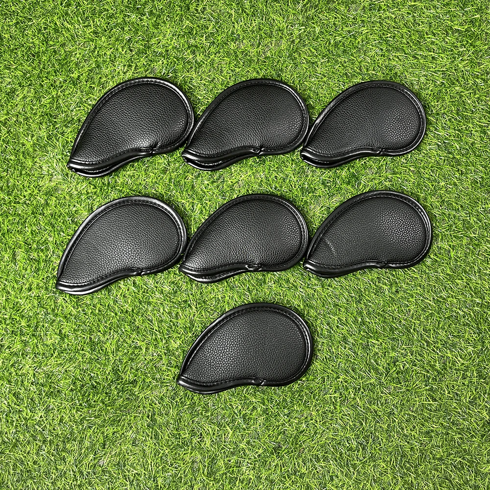 7pc Golf Iron Head Cover, Durable Waterproof Luxury Club Head Cover, Universal Main Iron Rod image 2