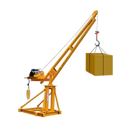 1000kg 1500kg Portable Mini Crane Outdoor Mini Lifting Crane 220V