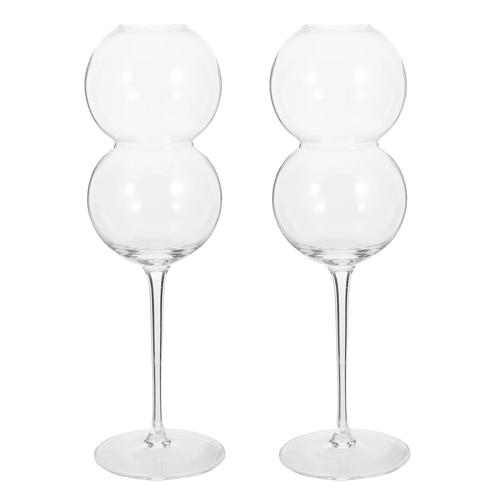 

2 Pcs Goblet Wine Goblets Stemmed Drinking Cups Glasses Red Glassware Wineglasses