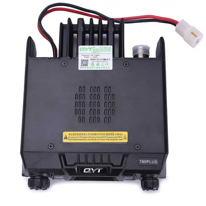 QYT KT-780 Plus 100 Watts Powerful VHF 136-174mhz Ham Mobile Radio Transceiver 200 Channels Long Range Communication KT 780 Plus
