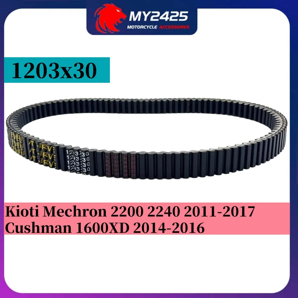 

1203x30 Clutch Drive Belt For Kioti Mechron 2200 2240 2011-2017 / Cushman 1600XD 2014 2015 2016