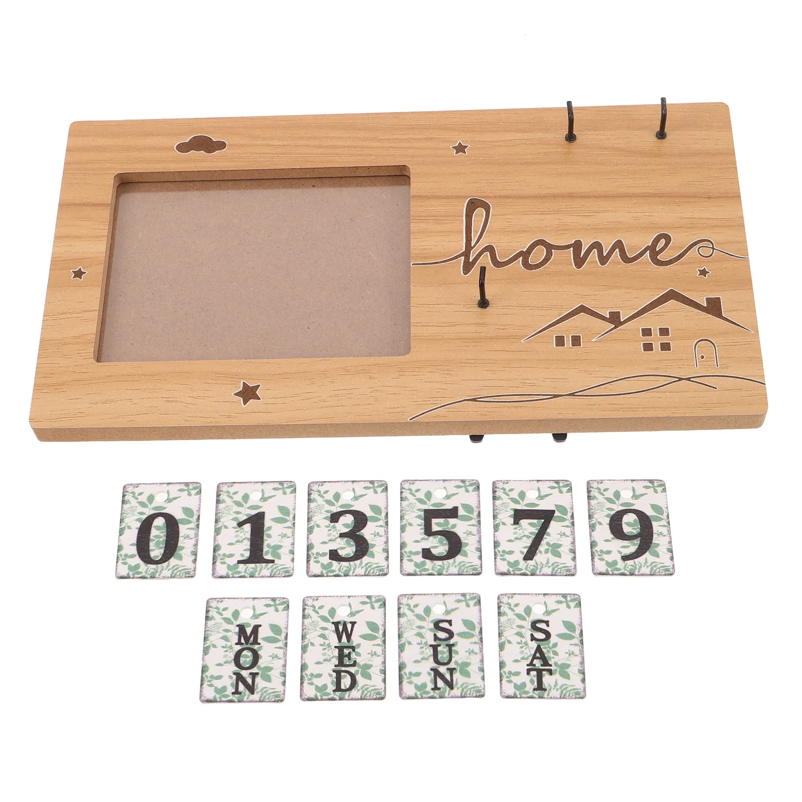 Babys First Year Photo Frame Wooden Sonogram Picture Frame Countdown Weeks Baby Shower Keepsake Milestone Signs Newborn Growth