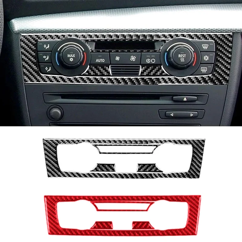 

For BMW 1 Series E81 E82 E87 E88 2008-2013 Car CD Panel Trim Center Console Cover Carbon Fiber Sticker Accessories