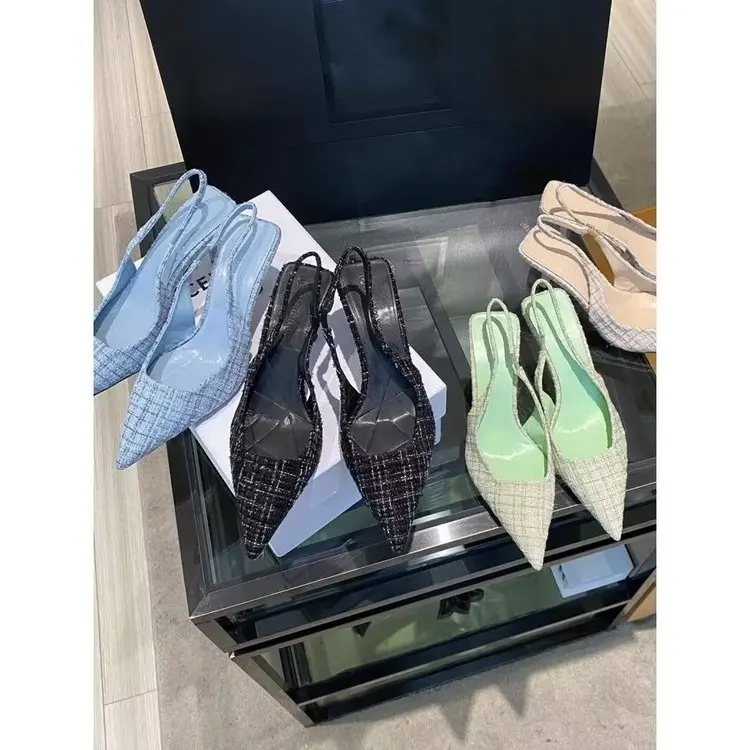 2024 Spring and Autumn New High Heel Women\'s Shoes Small Crowd with Pointed Thin Heels and Shallow Mouth Sexy Single Shoes