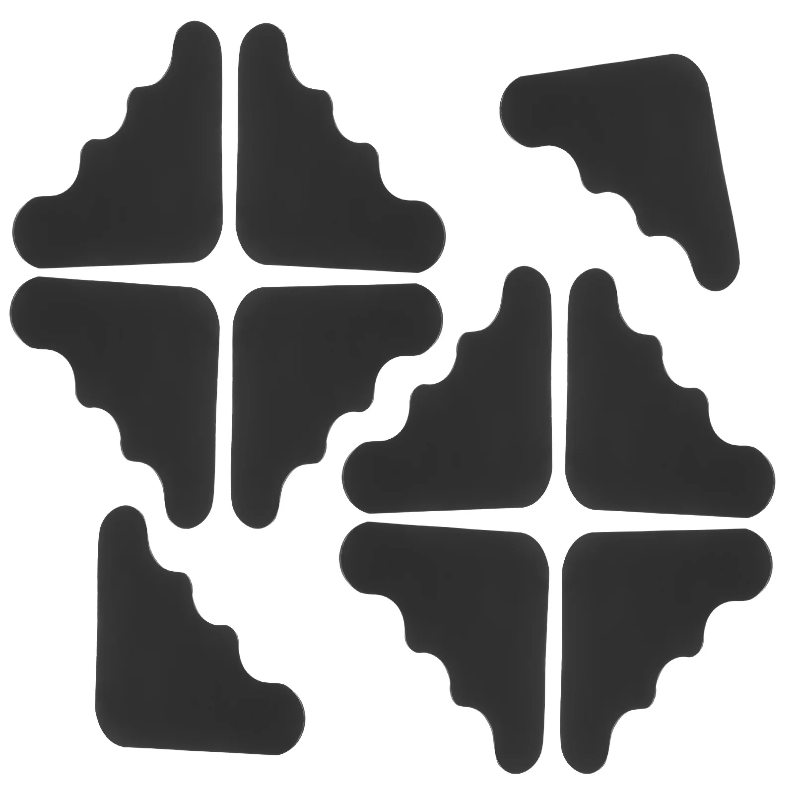 10 قطعة شريط سجادة مضاد للانزلاق وقابل للغسل وغير قابل للانزلاق PU قابل لإعادة الاستخدام وسادة سجادة مقابض لأرضية الرخام والبلاط الصلب #5