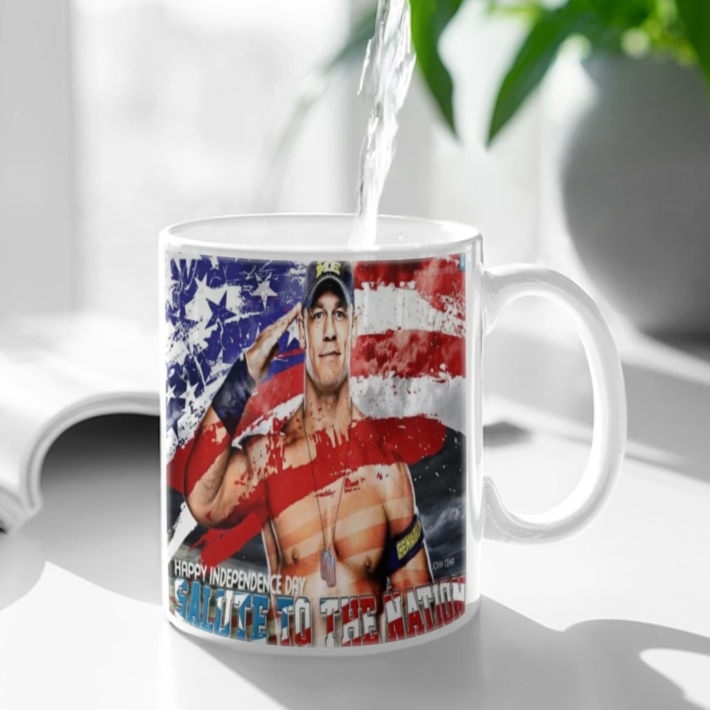 

Wrestling-Star-John-Cena Coffee Mug 11oz Fun Ceramic Coffee Tea Cocoa Cup Handle Tea Drink Cup