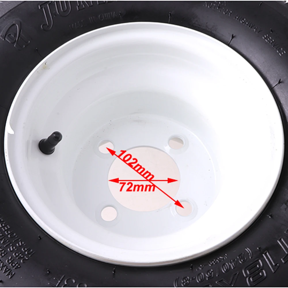 Universal 18X9.50-8  8 Inch  ATV Tire on Wheel Assembly Aluminum Rim for 4 Wheeler Accessories