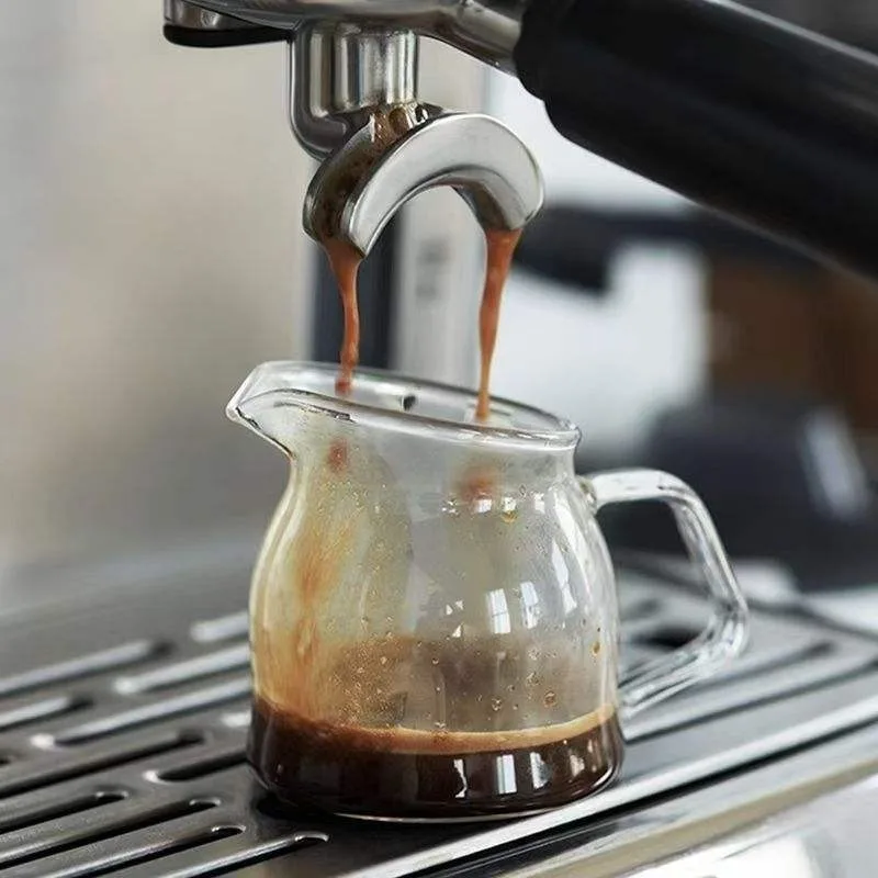 

Стеклянная кружка из высококачественного боросиликатного стекла, термостойкая, для кофе, соуса, меда, сахара, для дома, ресторана, кухни