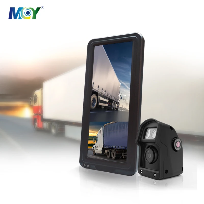 

Truck Side Mirror Camera Monitor Long Short Arm Design Blind Zone Reverse Monitoring HD Dual Lens Camera Dual View Monitor