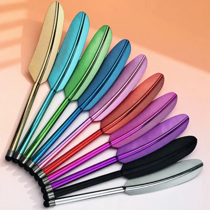 

5pcs Capacitive Stylus Pen Metal Touch Screen Writing Tool For Smartphone Tablet Smooth Sensitive Tip Mixed Colors Durable Safe