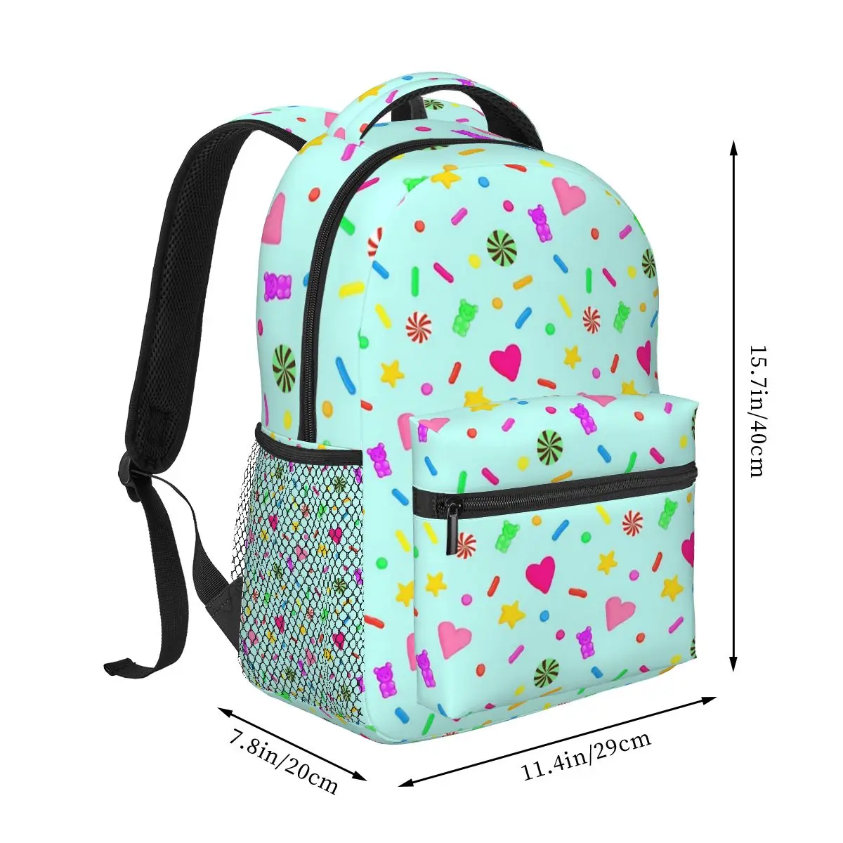 Vanellope VonSchweetz-mochila con patrón de dibujos animados para niños y niñas, morral escolar para estudiantes, morral de viaje, bolso de hombro