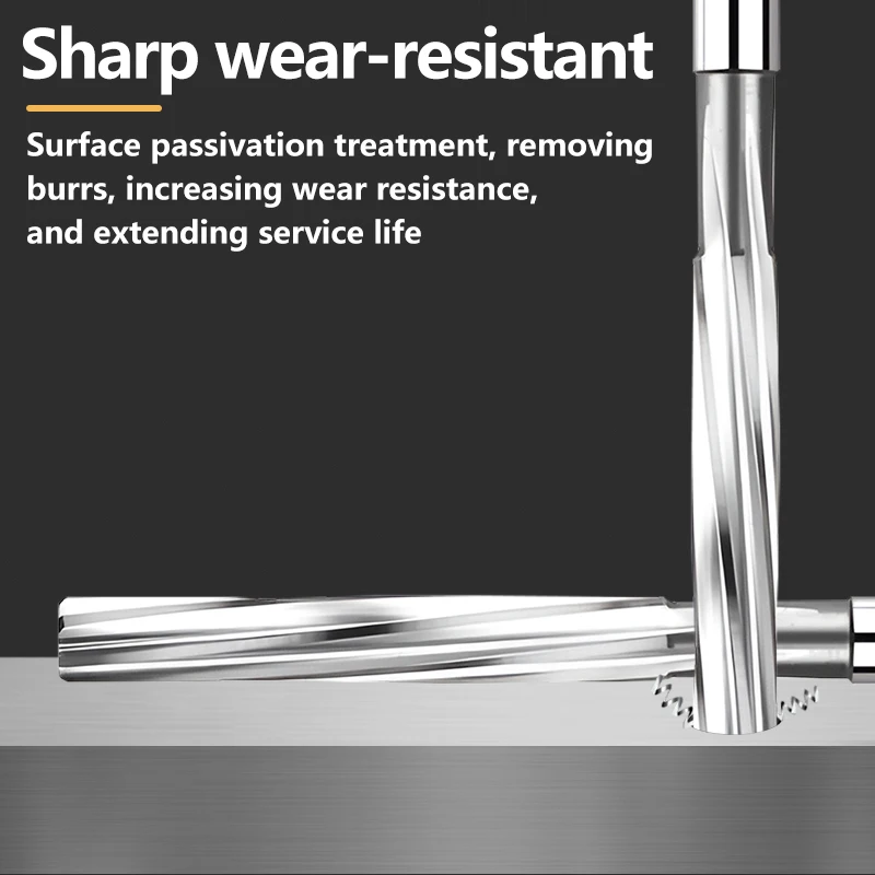 

STK Ручная развертка из быстрорежущей стали Спиральная канавка Кобальтовая резка H7 Диаметр хвостовика 2 мм 3 мм 4 мм 5 мм 6 мм - 20 мм Для сверла по металлу, стали, алюминия