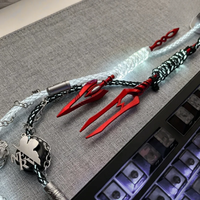 Rgb Single Crystal Copper Aviation Plug Wire 8k Aviator Customized Aviation Patch Cord Spiral Magnetic Mechanical Keyboard Cable