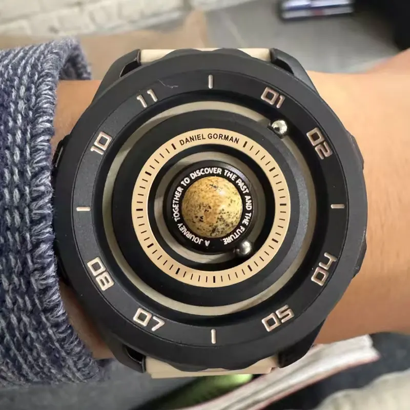 Gravity 4.0 Daniel Gorman Planet Series Quartz Watch Magnetic Ball Analog Waterproof Luminous Silicone Strap Sport Occasion