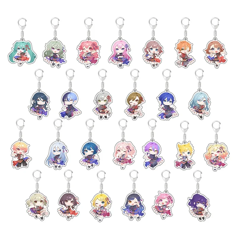 Project Sekai Colorful Stage 2025 Concert Len Rin SD Acrylic Keychain Keyring Two-Sided Collectible Anime Souvenir