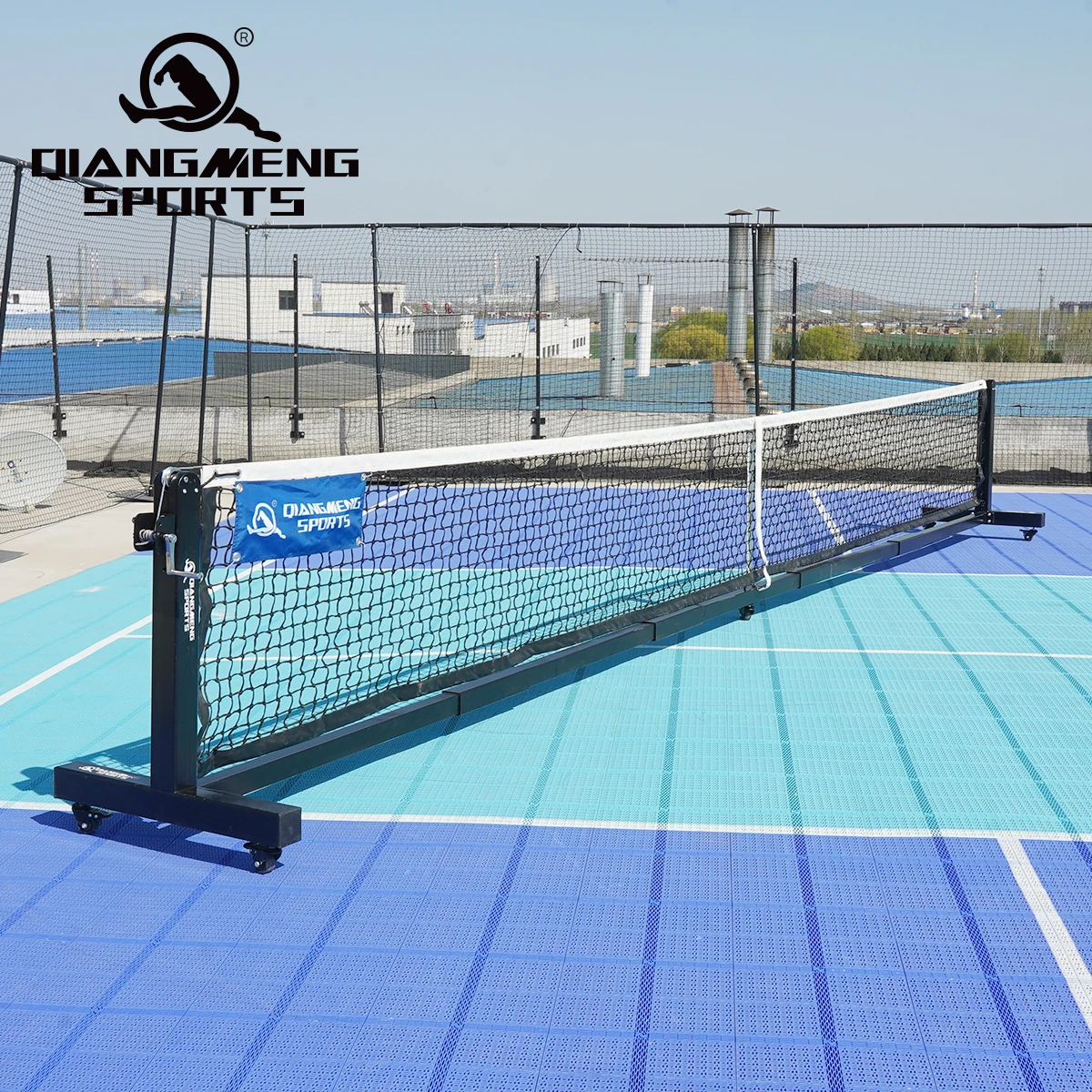 

Portable Pickleball Post Net System Indoor Outdoor Pickleball Post With Wheels