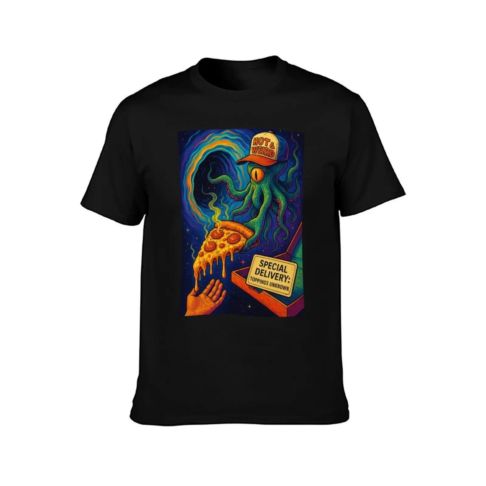 Special Delivery - Interdimensional Pizza Chaos T-Shirt All Match Basic Short Sleeve Top T-Shirt