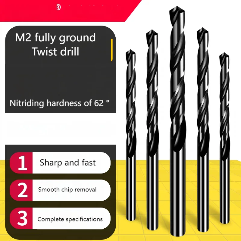 6542 HSS Hardened Twist Drill Bit 0.5-16mm | Industrial-Grade for Steel & Stainless Steel | Extreme Durability & Precision