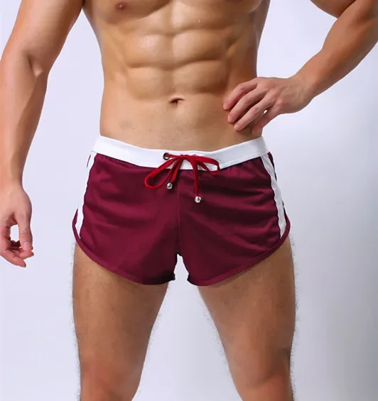 

Мужской спортивный багажник со встроенными двойными стрингами, брюки Aro, повседневные сетчатые дышащие, быстросохнущие, удобные, свободные, домашняя одежда, пляжные шорты