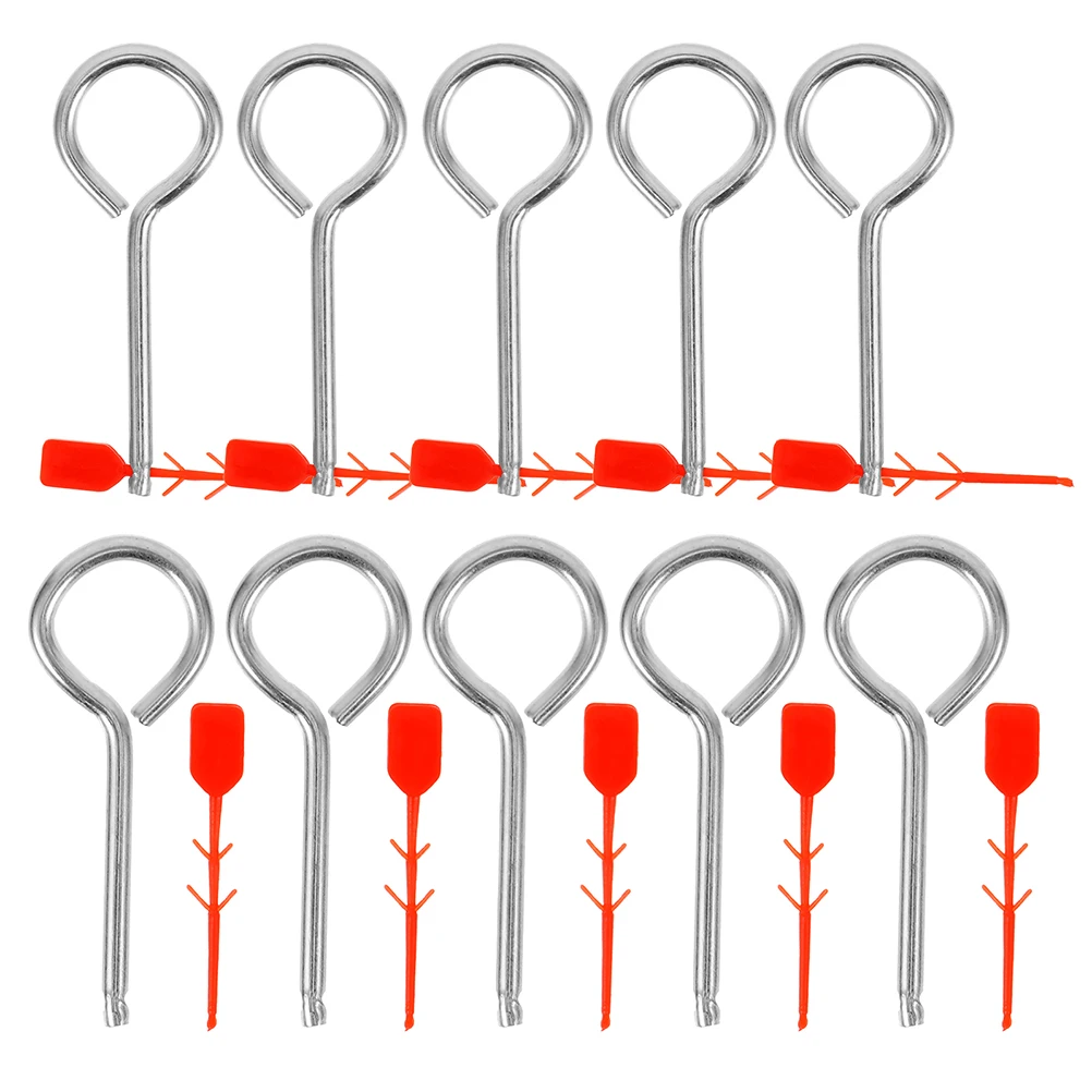 

20 set Fire Extinguisher Pins Seals Metal Safety Pull Lock Replacement Parts Secure Emergency Tamper Kit Labels Handheld