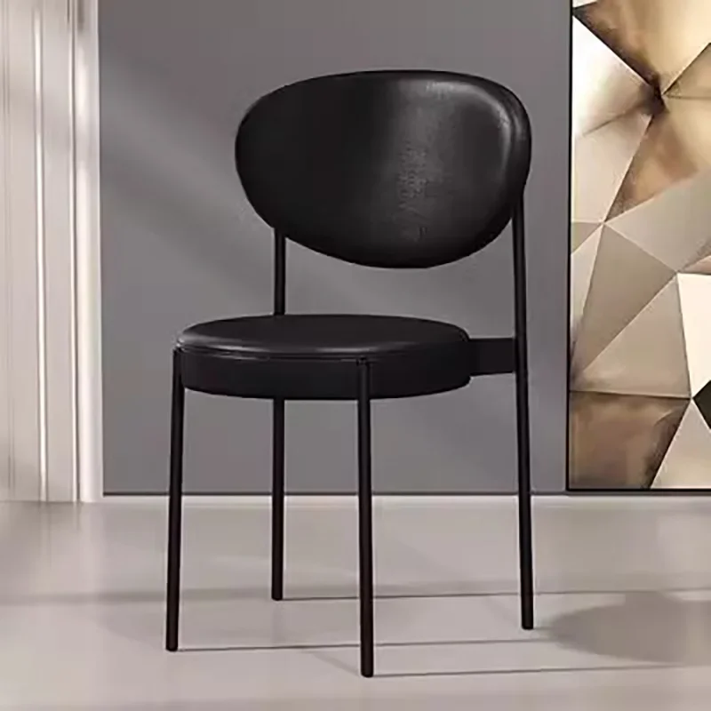 Trendy Modern Dining Chairs Upholstered Nordic Metal Living Dining Chairs Luxury European Cadeiras De Jantar Home Furniture