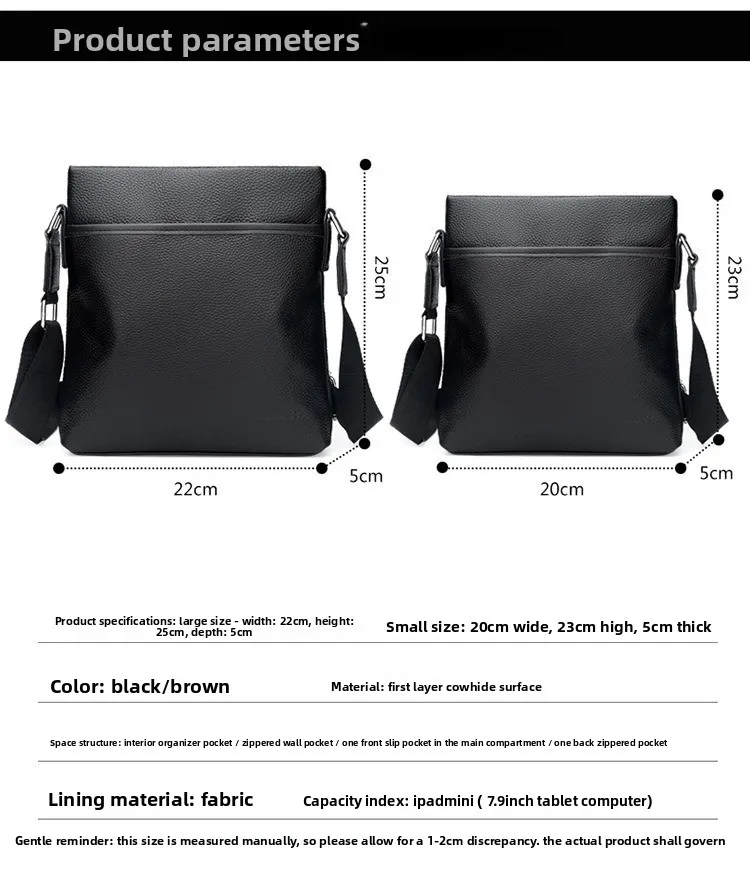 New Model Business Single-shoulder Bag - Outdoor Casual Waterproof Crossbody Bag - Multi-functional Large-capacity Men's Bag