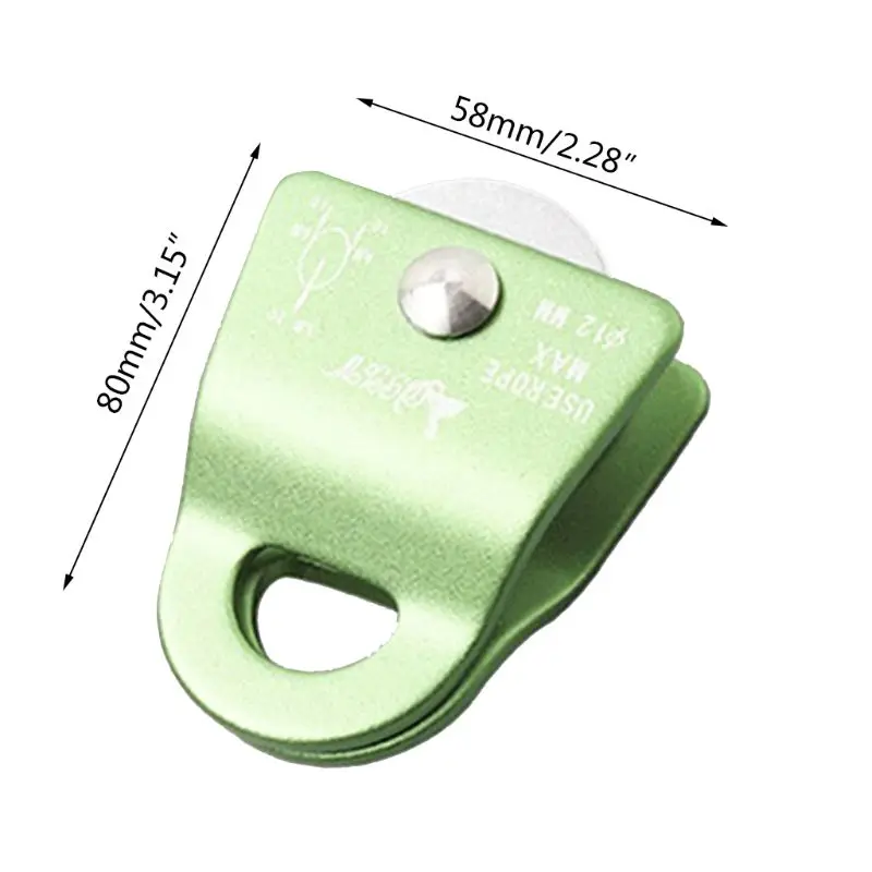 Active Pulley Block Swivel Pulley for Rock Climbing Rope Ice Belt Lifting Sling