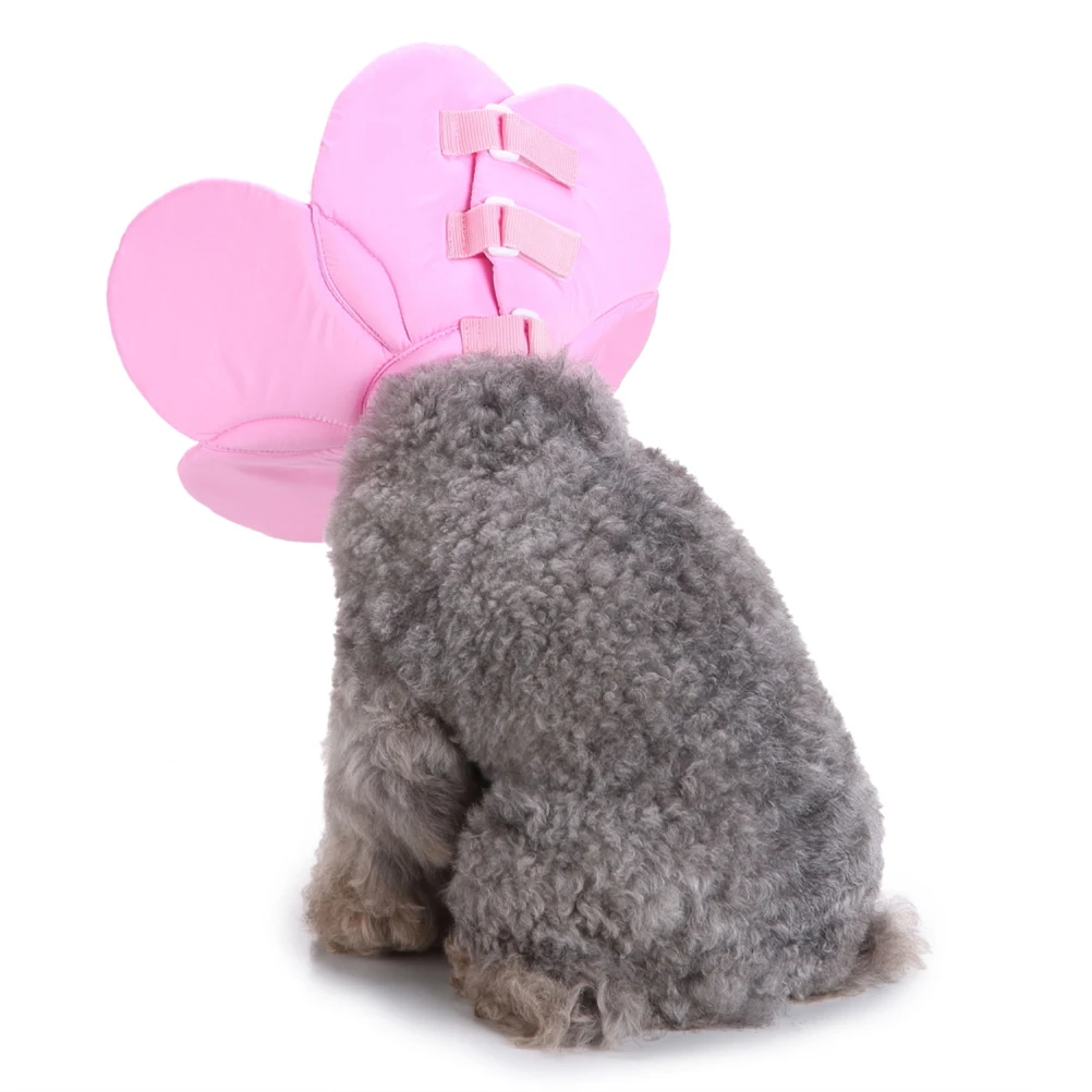 

Pet Protection Circle Collar Unique Closure Ergonomic Cone Lightweight Cloth Elizabethan Necklace Dog Circular Adjustable