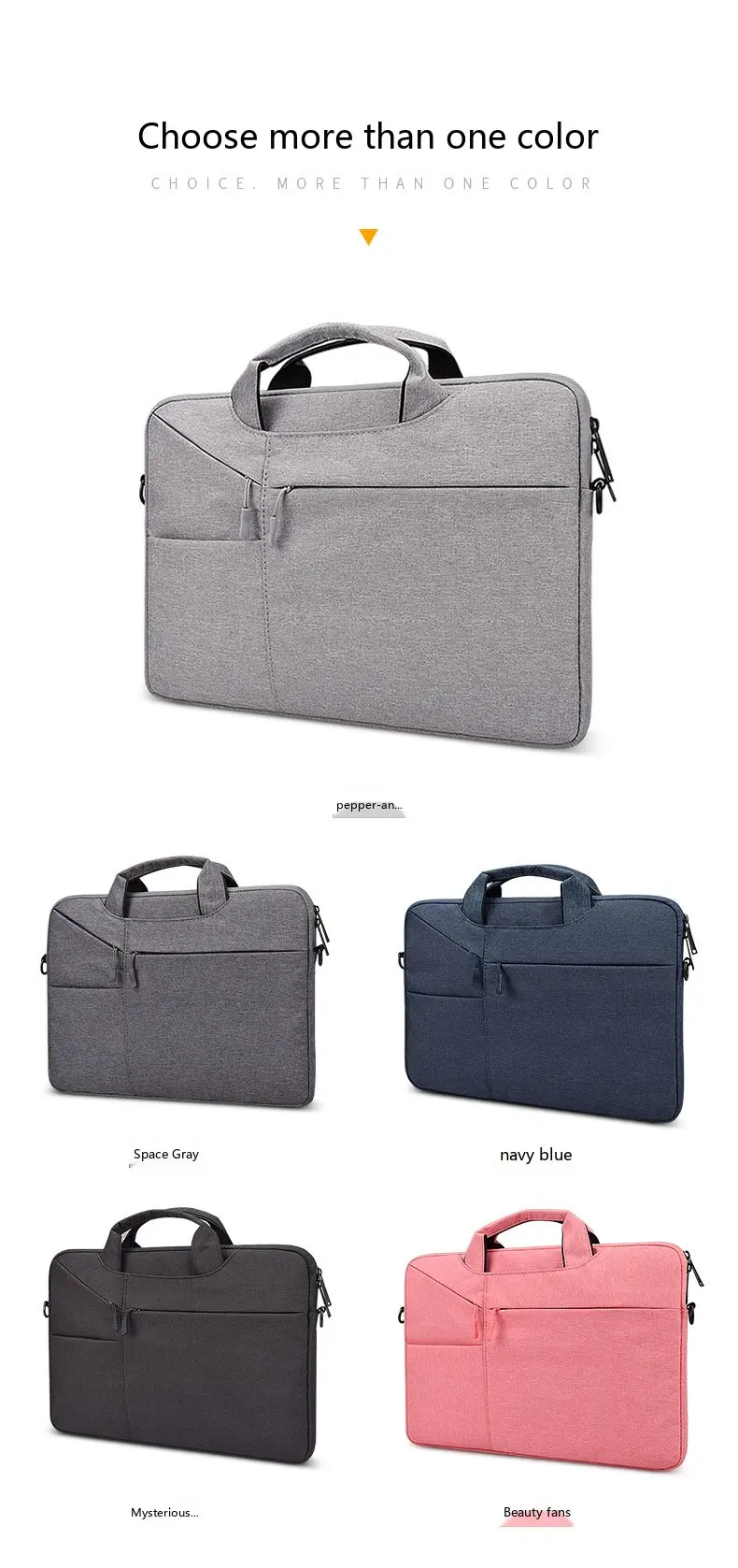 Oxford Laptop-Umhängetasche 14 15 Zoll Wasserdichte Aktentasche für MacBook Tragbare Schulter-Handtasche – Detail 4