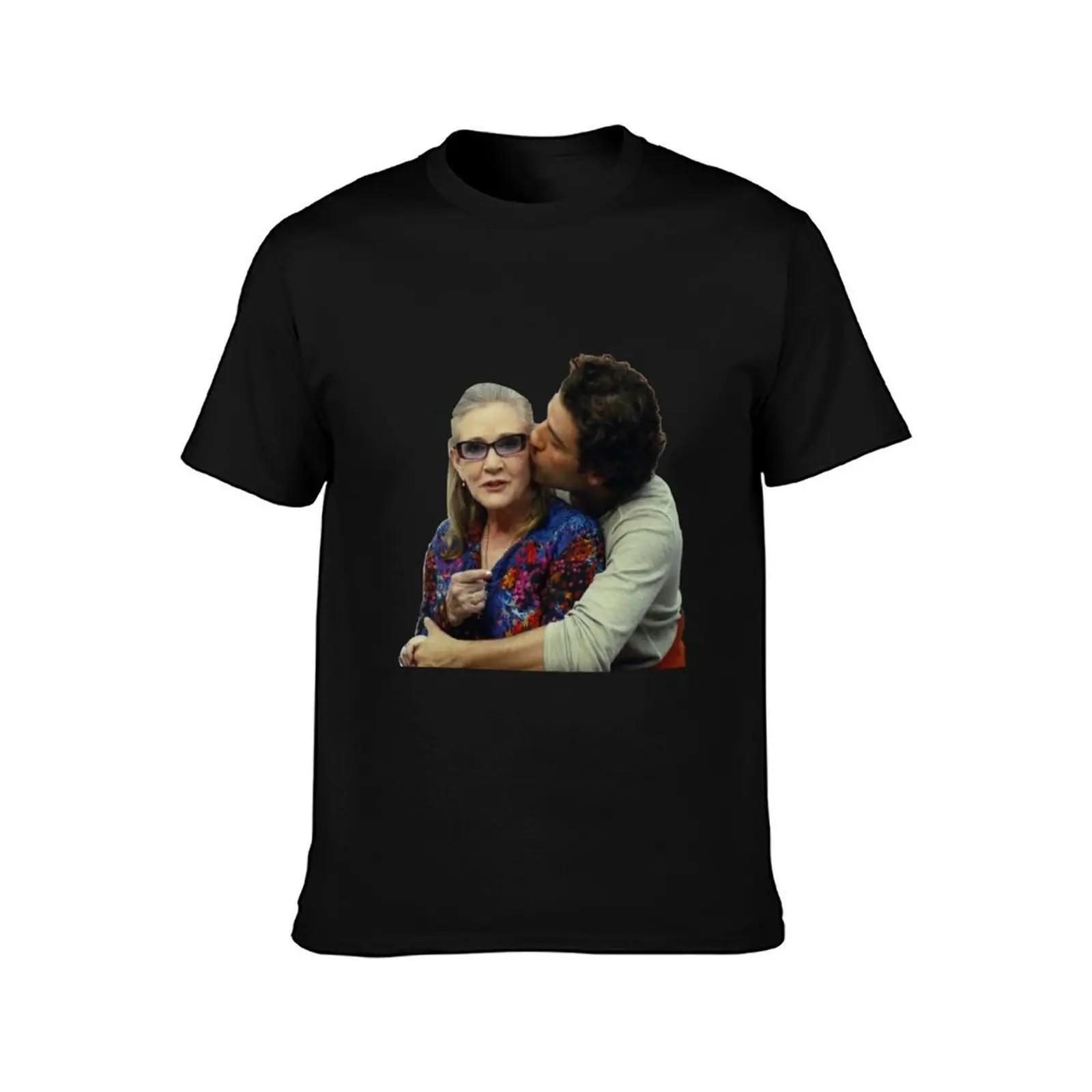Carrie Fisher and Oscar Isaac T-Shirt, Summer Casual Cotton Tee, Oversized Streetwear Tops, Vintage Graphic Print, 100% Cotton