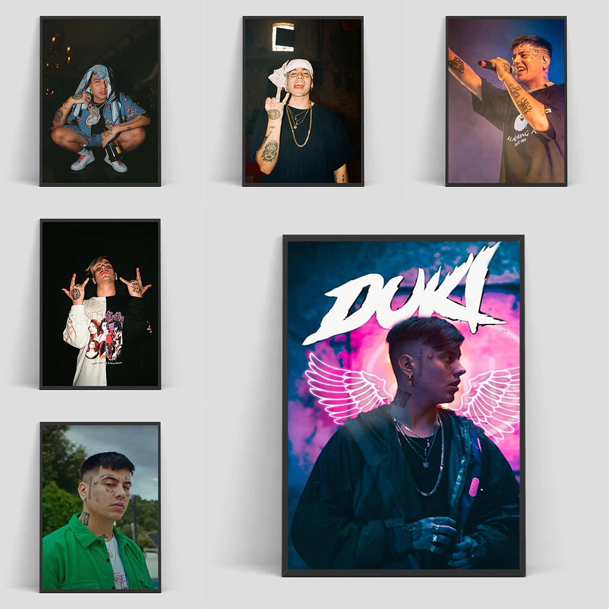 

Argentine Rapper Duki Poster Room Decor Decoration Home Decorations Print Decorative Paintings Art Posters for Wall Decororation