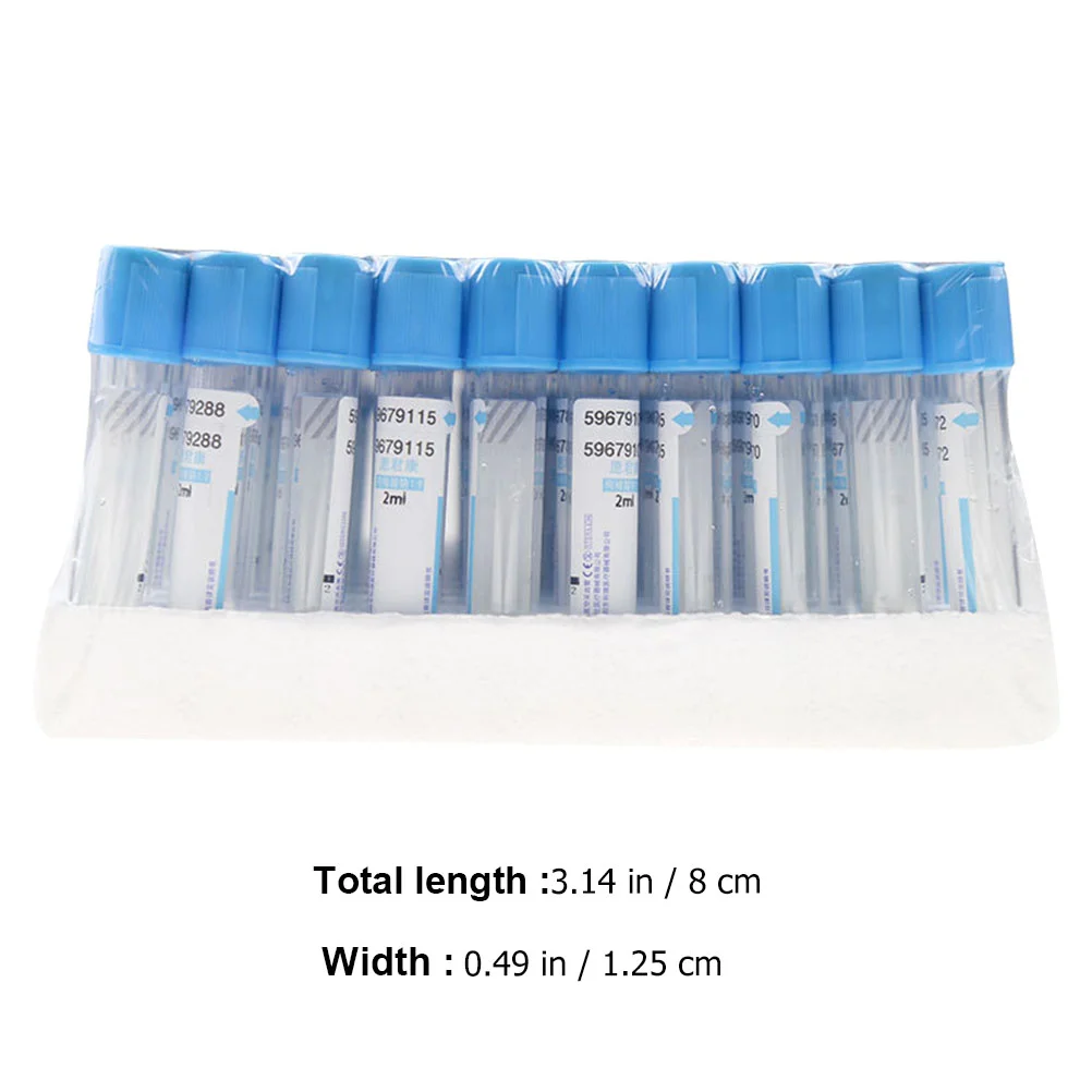 Disposable Negative Pressure Vacuum Clear Glass Tubes Blood Collection Tube with Caps Lid partial Laboratory Equipment