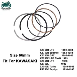 66mm Motorcycle Piston Rings for KAWASAKI KZ750H LTD 80-83 KZ750N KZ750R KZ750F KZ750H KZ750L 1983 ZX750E ZR750C Zephyr 91-1993
