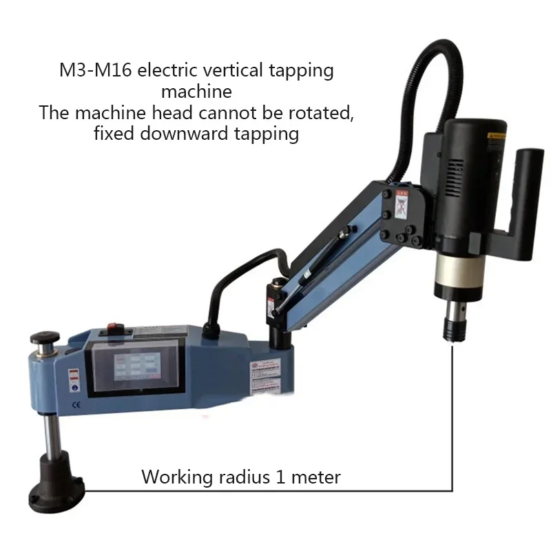 M3-M16 Chuck Cantilever Button Automatic Vertical Universal Tapping Machine 220V/600W Electric Tapping Machine