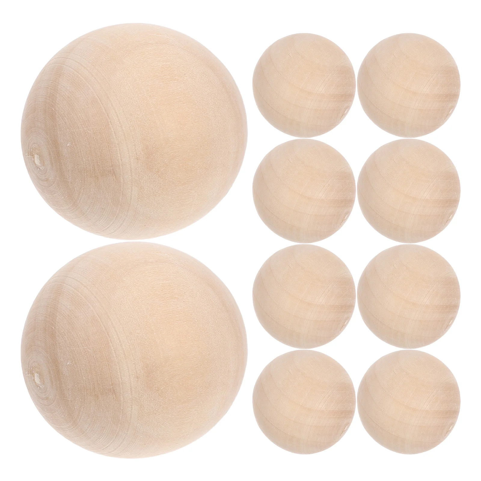 

10Pcs Round Lotus Wood Beads Natural 40mm Mini Smooth Surface Solid Color DIY Jewelry Making Craft Beading Accessories Creative