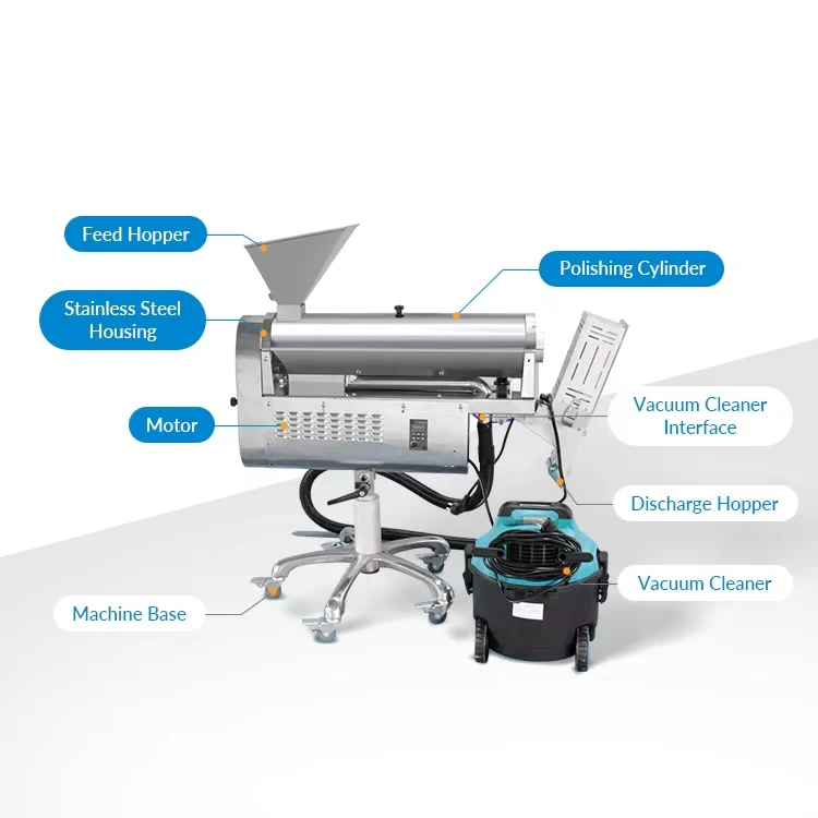 High Precision Automatic Industrial  Tablets Dedusting and Polishing Machine
