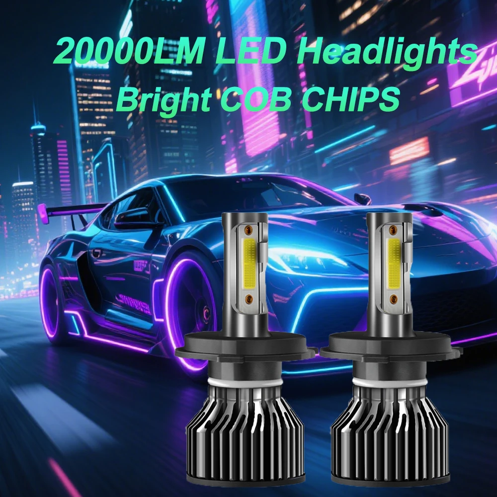 

H7 H4 LED Car Headlight Canbus H11 H1 9005 9006 Headlamp COB Chip Vehicle Lamp HB3 HB4 Light 6500K White Bulb for Auto