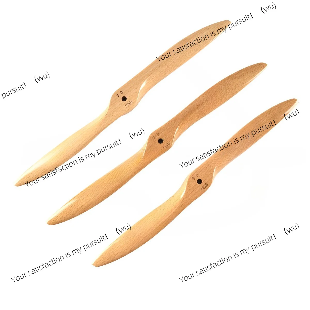 ZOCI-3D large fixed-wing spiral saddle paddle made of beech, 16 inches to 32 inches
