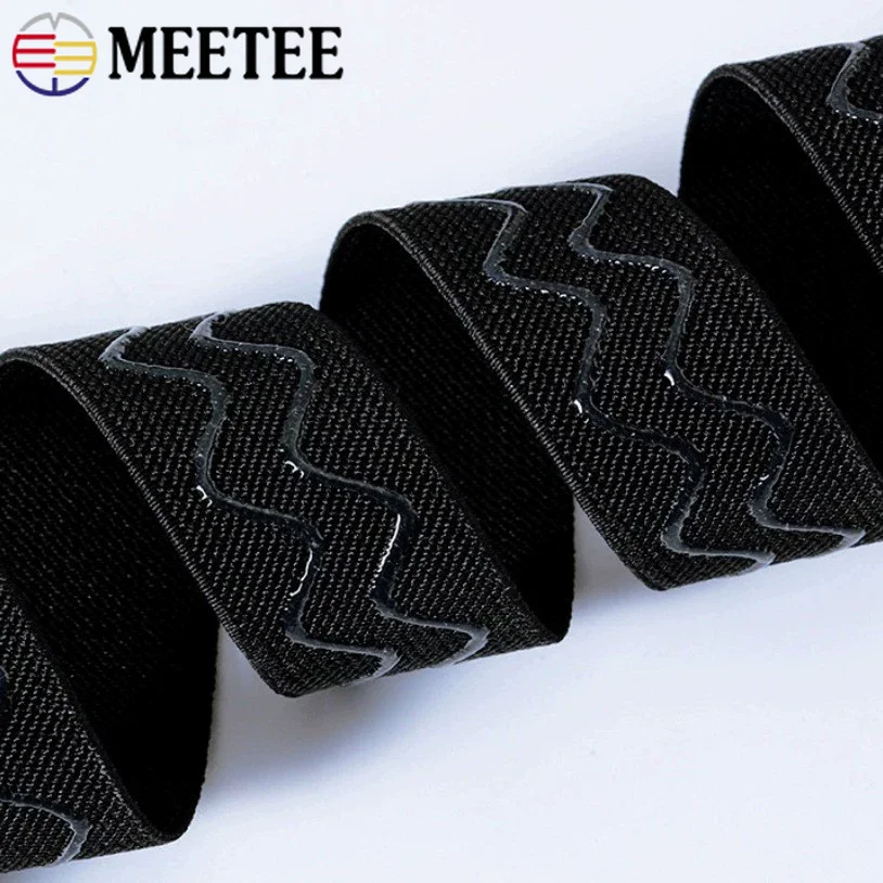 5Meters Elastic Band 10-40mm Underwear Non-slip Strap Rubber Waistband Corset Stretch Ribbon Tape DIY Garment Sewing Accessories