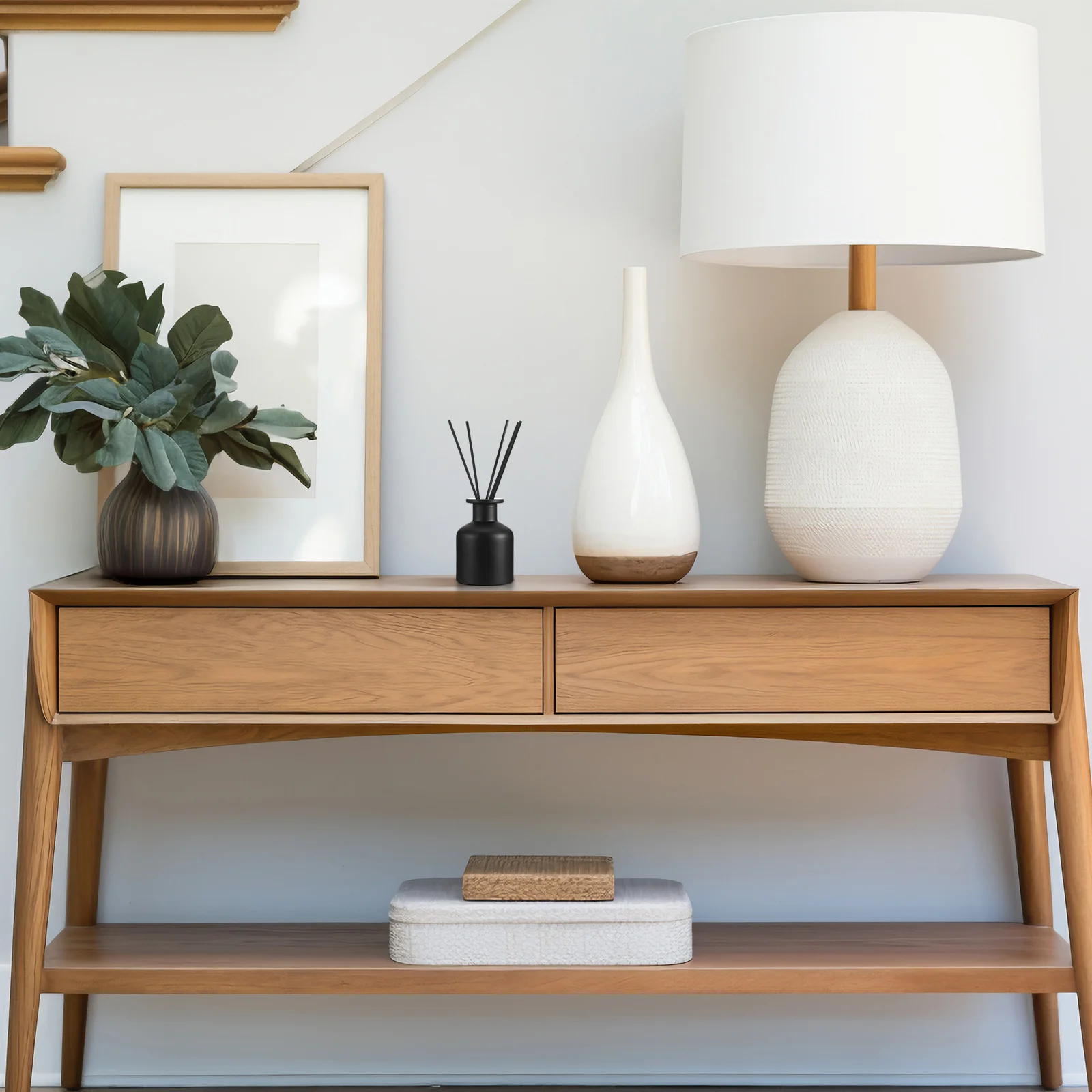 

2Pcs Glass Diffuser Bottles Empty Perfume Containers 150ml Refillable Aromatherapy Jars Home Office Decoration