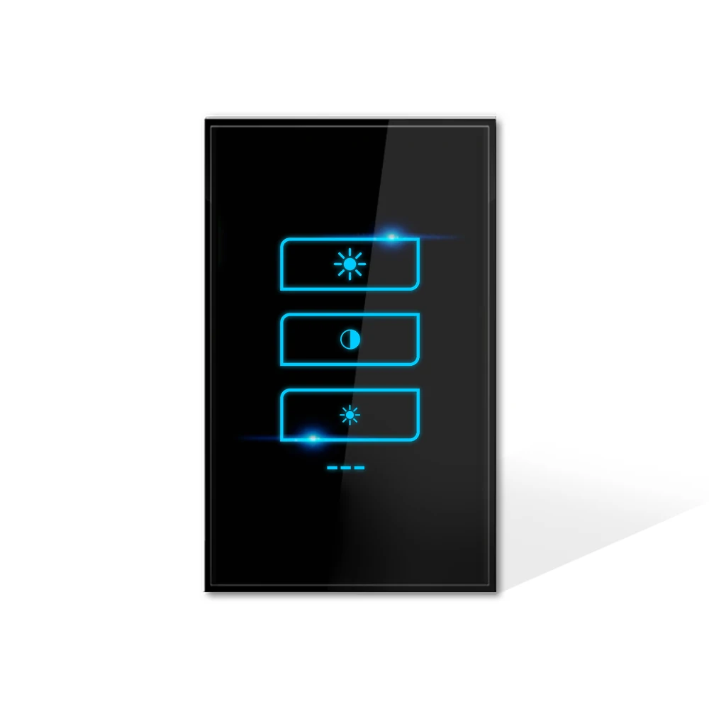 Venda quente na NZ e Austrália Wifi Zigbee Smart Dimmer Light Switch com múltiplas luzes de fundo LED ajustáveis