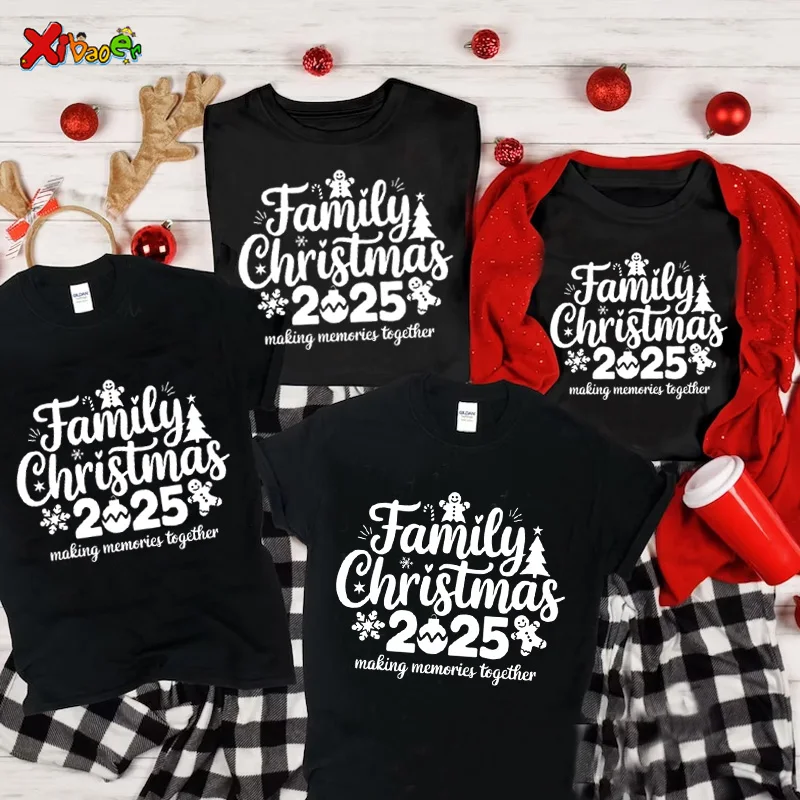 

Family Christmas Matching Shirts Outfit Family Match Outfit T Shirt Family Christmas Party Tops Baby Outfits Clothes Gift